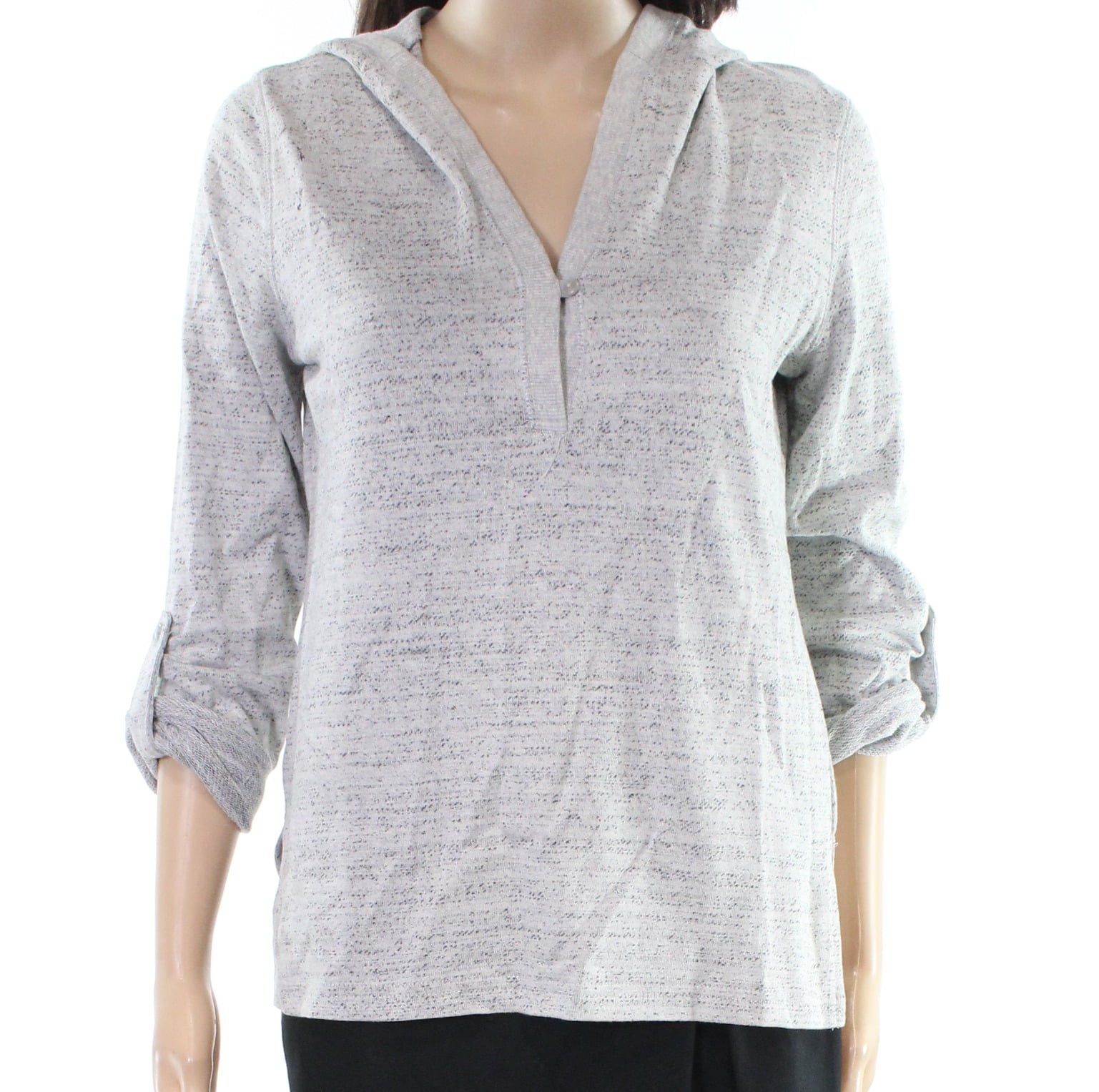 Give Apparel Meaning Womens Hooded Henley Sweater